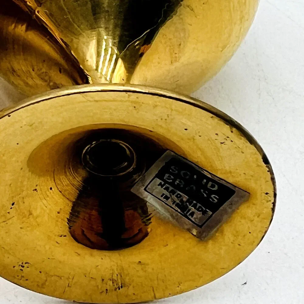 Beautiful MCM Solid Brass 4 Mini 3
